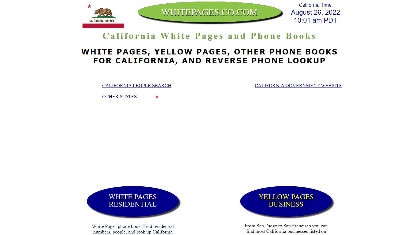 California White Pages and Directories - .co.com
